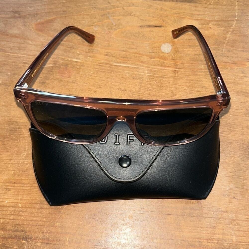 Diff Stevie 55mm Gradient Flat Top Sunglasses Caf… - image 5